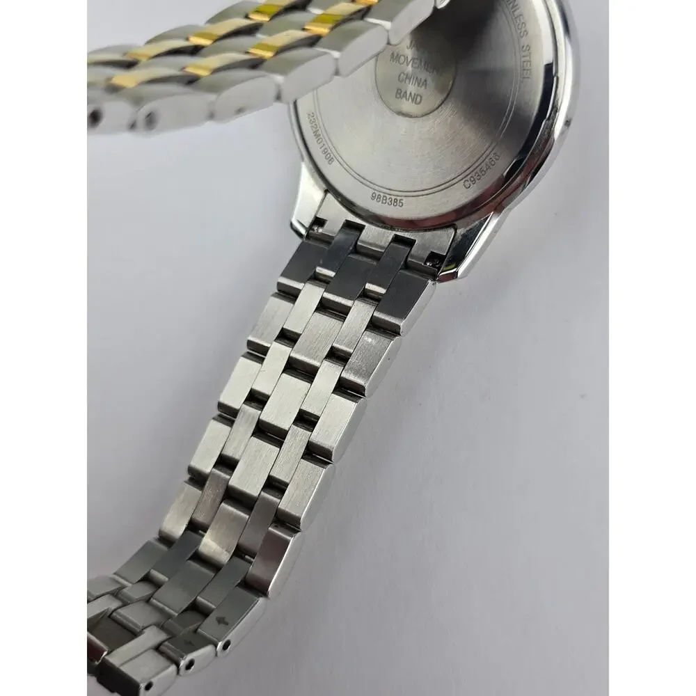 Bulova Classic Two-Tone Stainless Steel Quartz Men's Watch -Short bracelet